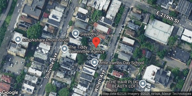 Aerial map of 3755 WILLETT AVENUE, Bronx