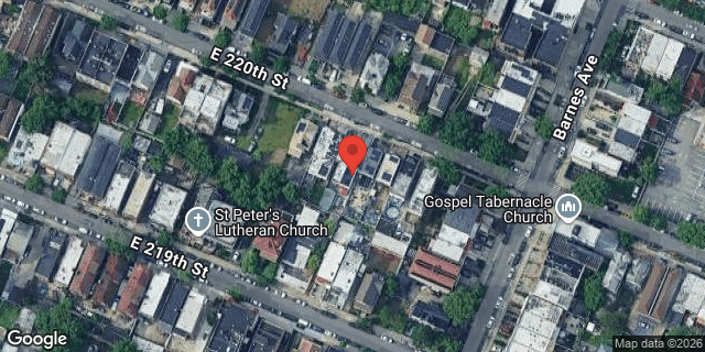 Aerial map of 758 EAST 220 STREET, Bronx