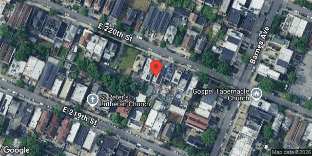 Aerial map of 756 EAST 220 STREET, Bronx