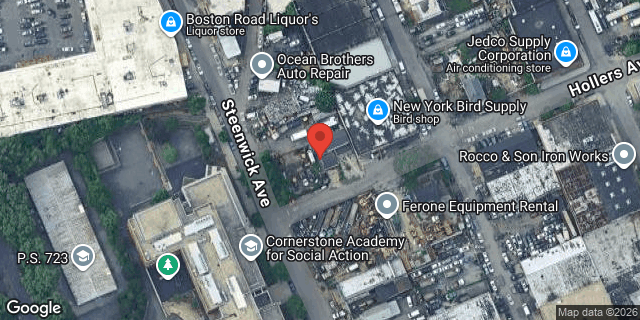 Aerial map of 2227 HOLLERS AVENUE, Bronx