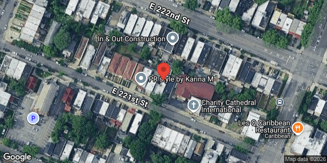 Aerial map of 847 EAST 221 STREET, Bronx