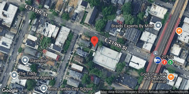 Aerial map of 668 EAST 219 STREET, Bronx