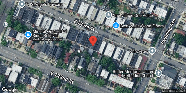 Aerial map of 942 EAST 223 STREET, Bronx