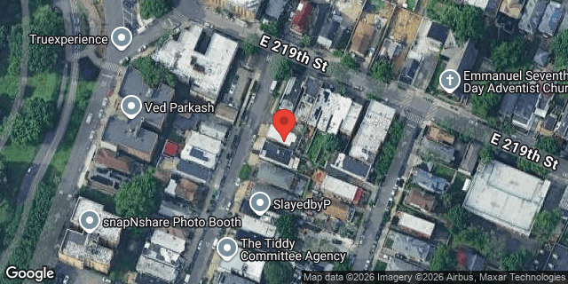 Aerial map of 3768 OLINVILLE AVENUE, Bronx