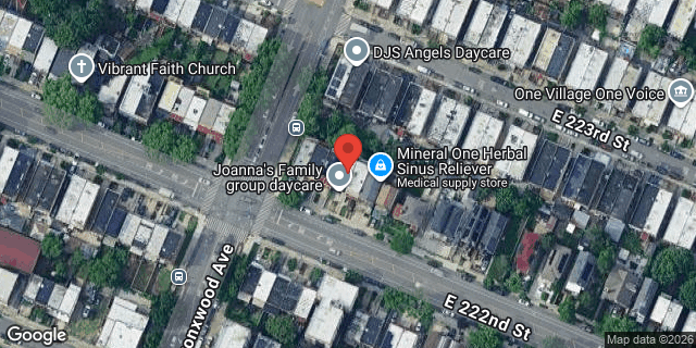 Aerial map of 907 EAST 222 STREET, Bronx