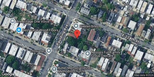Aerial map of 3942 PAULDING AVENUE, Bronx