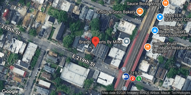 Aerial map of 683 EAST 219 STREET, Bronx