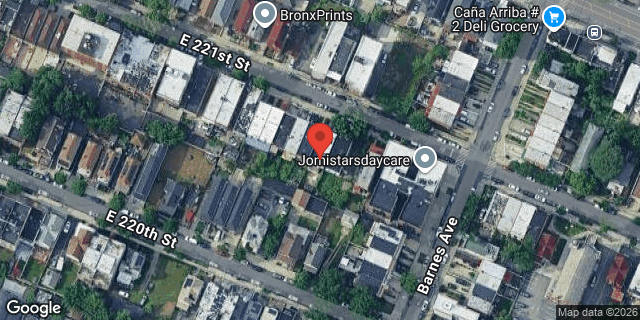 Aerial map of 760 EAST 221 STREET, Bronx
