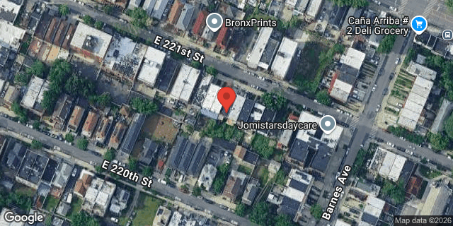 Aerial map of 750 EAST 221 STREET, Bronx