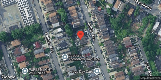 Aerial map of 3647 BOLLER AVENUE, Bronx