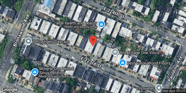 Aerial map of 933 EAST 223 STREET, Bronx