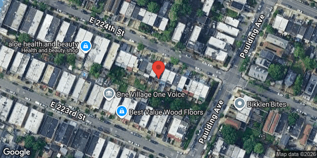 Aerial map of 954 EAST 224 STREET, Bronx
