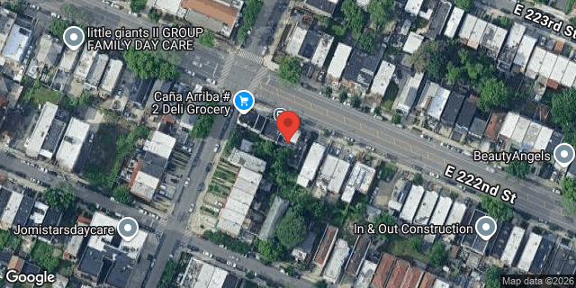 Aerial map of 808 EAST 222 STREET, Bronx