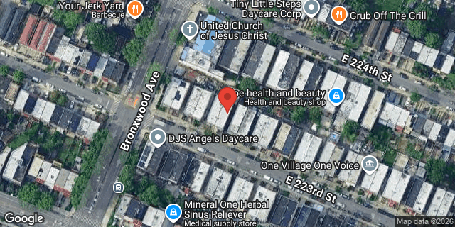 Aerial map of 913 EAST 223 STREET, Bronx
