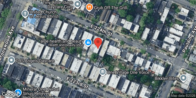 Aerial map of 936 EAST 224 STREET, Bronx
