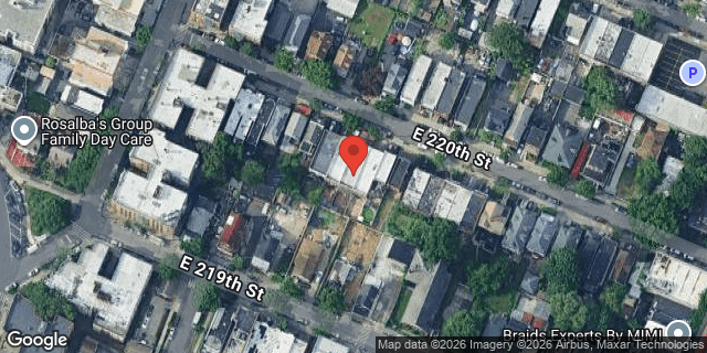 Aerial map of 646 EAST 220 STREET, Bronx