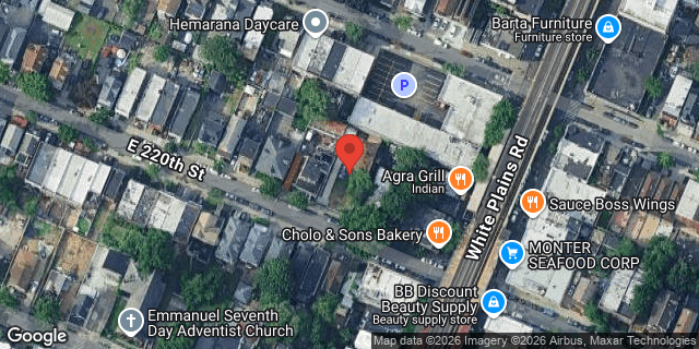 Aerial map of 683 EAST 220 STREET, Bronx