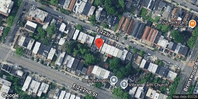 Aerial map of 838 EAST 223 STREET, Bronx