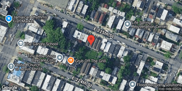 Aerial map of 936 EAST 225 STREET, Bronx