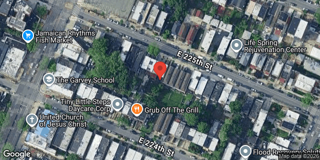 Aerial map of 932 EAST 225 STREET, Bronx