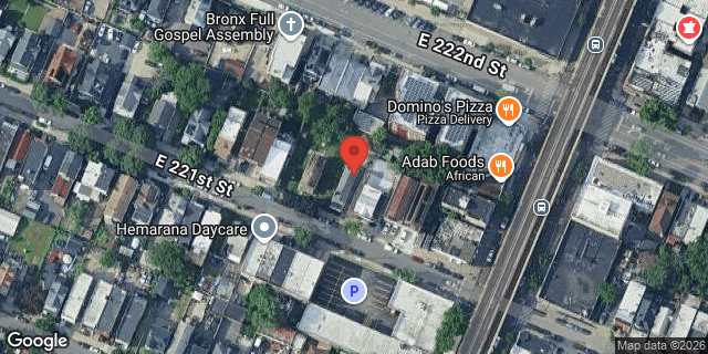 Aerial map of 679 EAST 221 STREET, Bronx