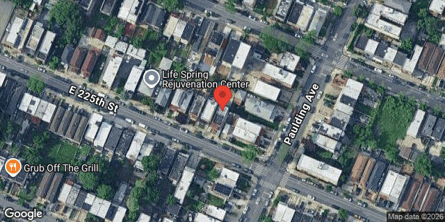 Aerial map of 971 EAST 225 STREET, Bronx
