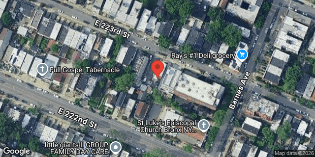 Aerial map of 756 EAST 223 STREET, Bronx
