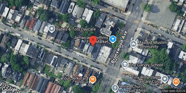 Aerial map of 869 EAST 224 STREET, Bronx