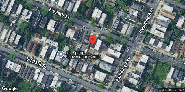 Aerial map of 958 EAST 226 STREET, Bronx