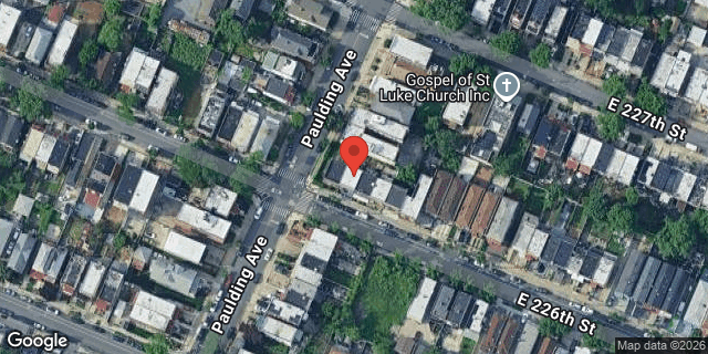 Aerial map of 1003 EAST 226 STREET, Bronx