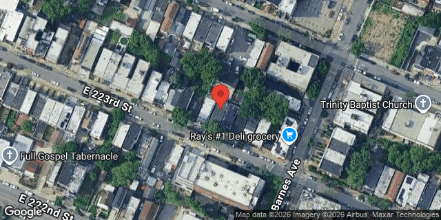 Aerial map of 763 EAST 223 STREET, Bronx