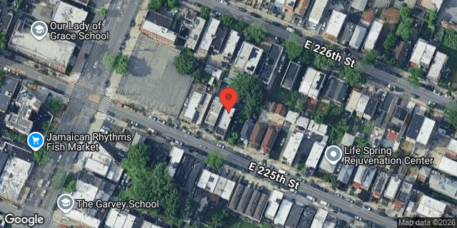 Aerial map of 925 EAST 225 STREET, Bronx