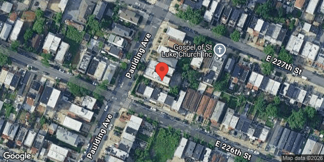 Aerial map of 4006 PAULDING AVENUE, Bronx