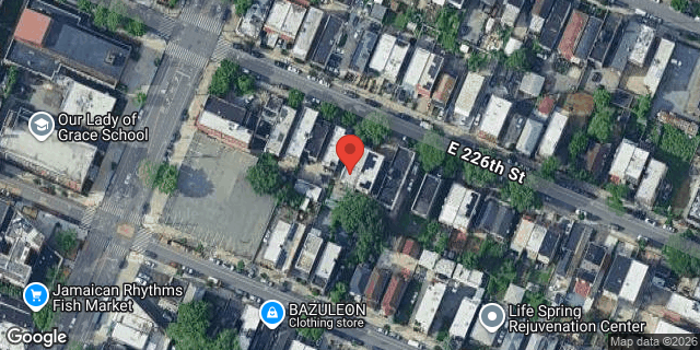Aerial map of 920 EAST 226 STREET, Bronx