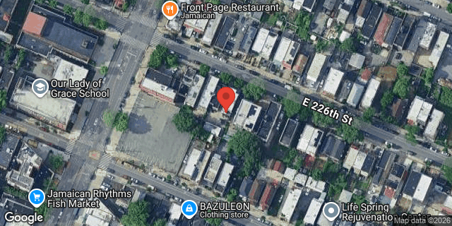 Aerial map of 918 EAST 226 STREET, Bronx