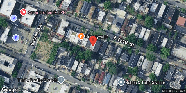Aerial map of 824 EAST 225 STREET, Bronx