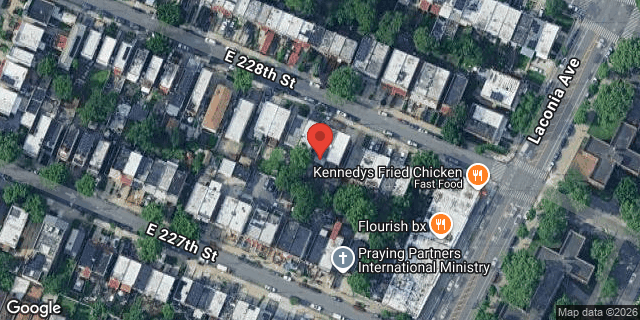 Aerial map of 1048 EAST 228 STREET, Bronx