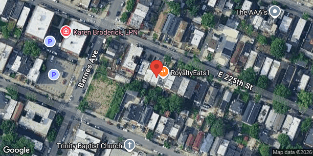 Aerial map of 816 EAST 225 STREET, Bronx