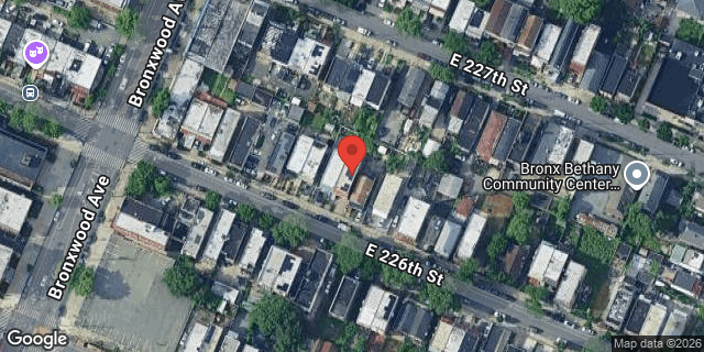 Aerial map of 929 EAST 226 STREET, Bronx