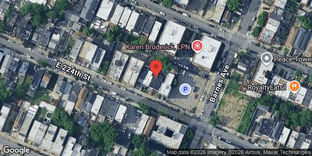 Aerial map of 765 EAST 224 STREET, Bronx