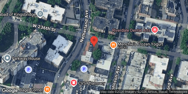 Aerial map of 3590 NETHERLAND AVENUE, Bronx