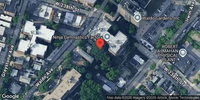 Aerial map of 3658 WALDO AVENUE, Bronx