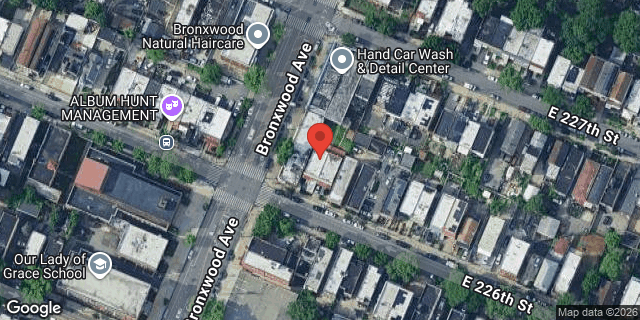 Aerial map of 905 EAST 226 STREET, Bronx