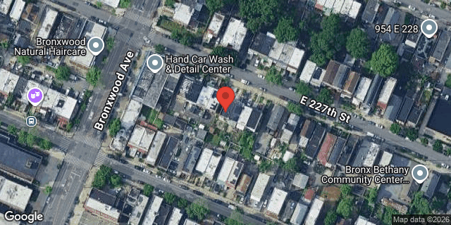 Aerial map of 918 EAST 227 STREET, Bronx