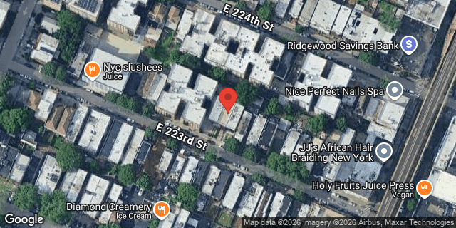 Aerial map of 665 EAST 223 STREET, Bronx