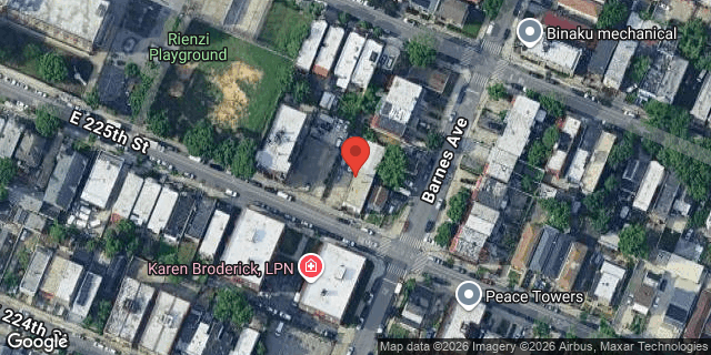 Aerial map of 775 EAST 225 STREET, Bronx