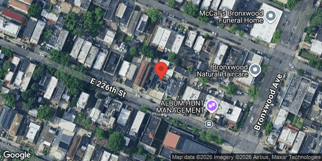 Aerial map of 853 EAST 226 STREET, Bronx