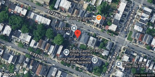 Aerial map of 954 EAST 228 STREET, Bronx