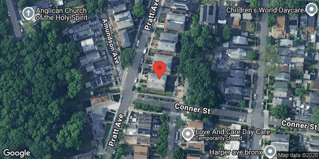Aerial map of 3702 PRATT AVENUE, Bronx