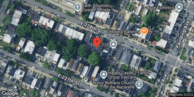 Aerial map of 944 EAST 228 STREET, Bronx